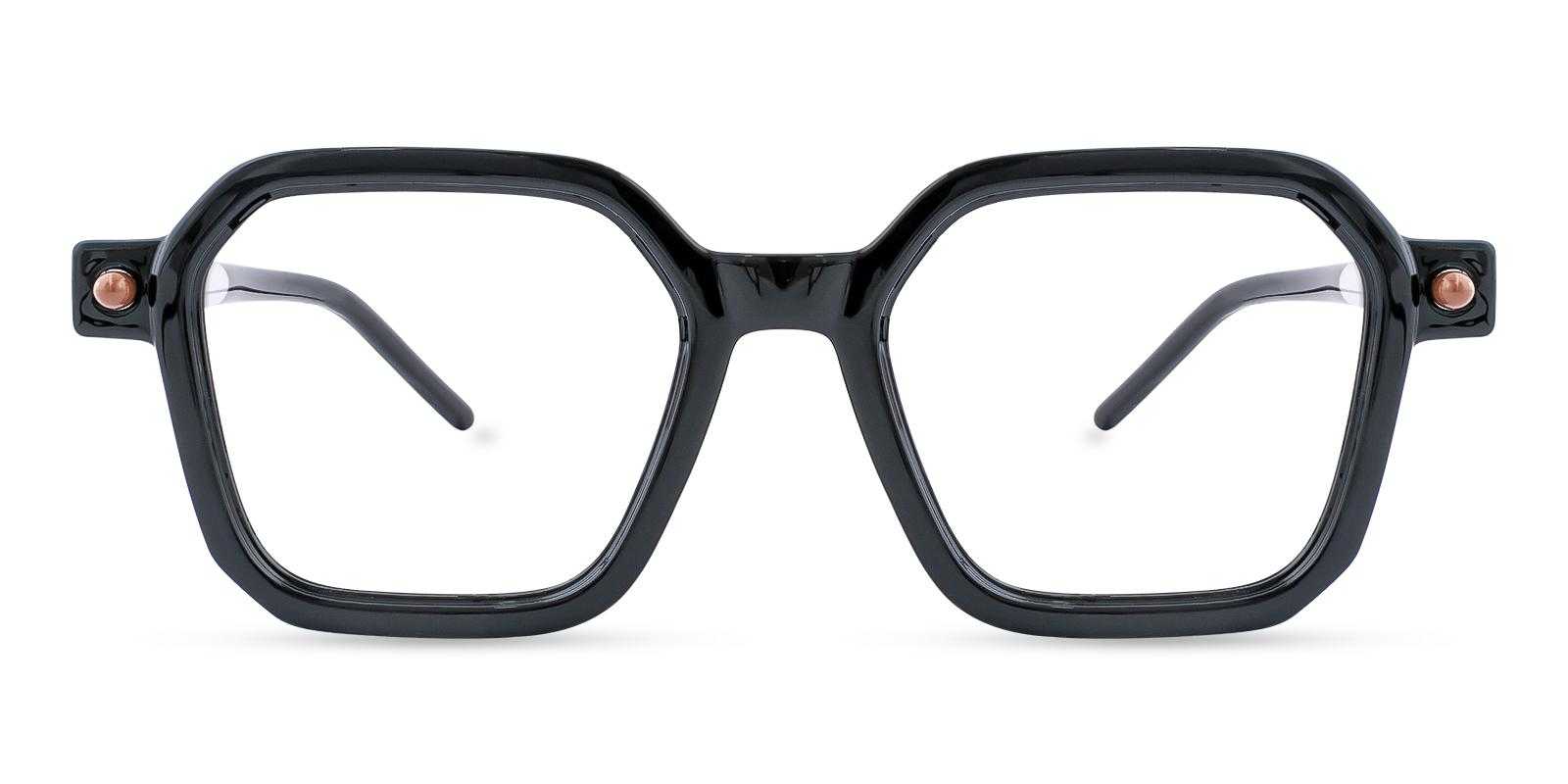 Bryn Black Acetate Eyeglasses , UniversalBridgeFit Frames from ABBE Glasses