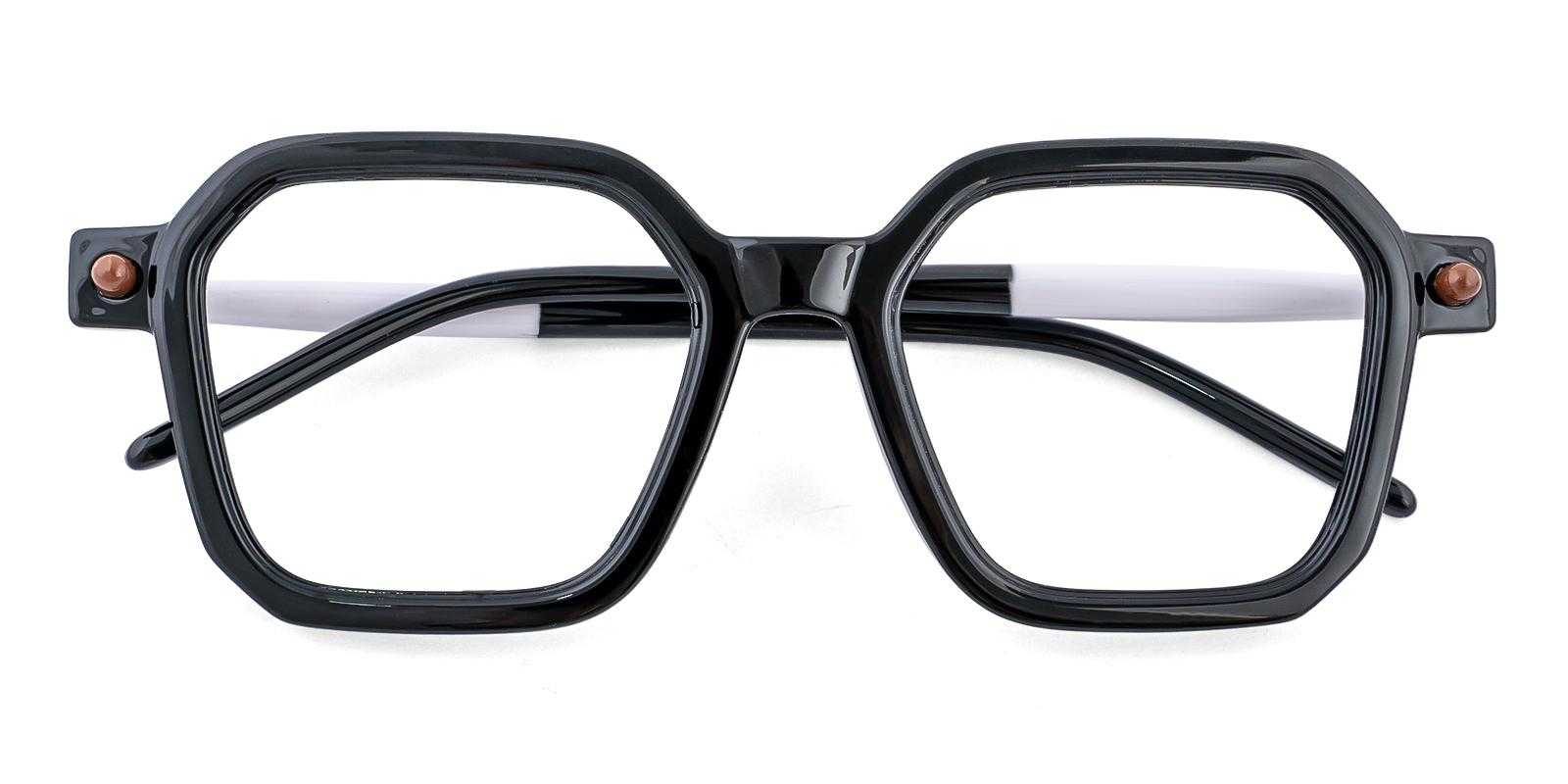 Bryn Black Acetate Eyeglasses , UniversalBridgeFit Frames from ABBE Glasses