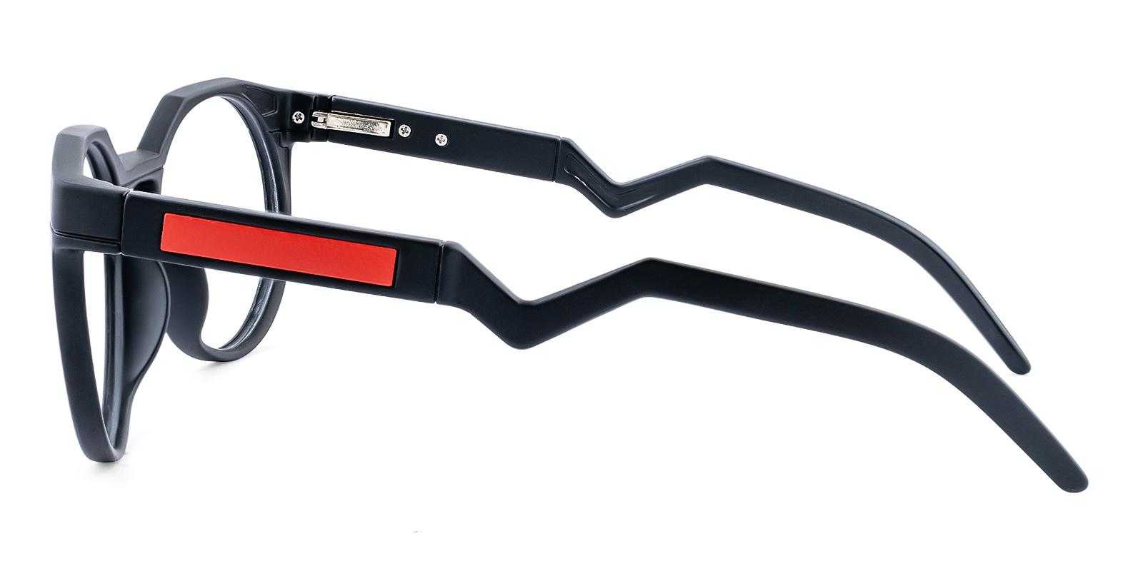 Volume Matte-black TR Eyeglasses , SpringHinges , UniversalBridgeFit Frames from ABBE Glasses