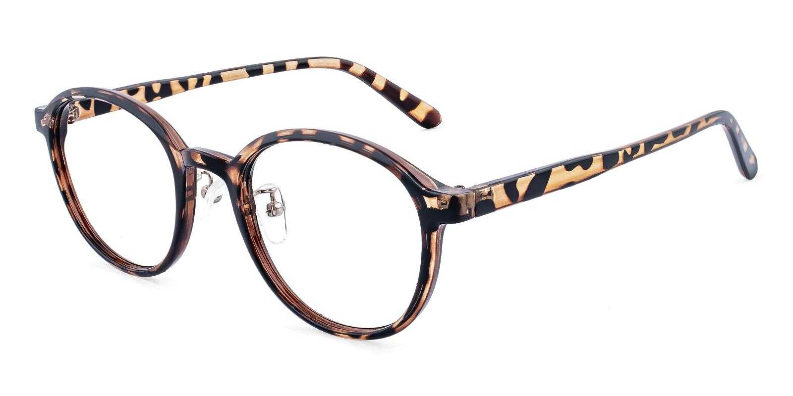 Rise Tortoise Plastic Eyeglasses , NosePads Frames from ABBE Glasses