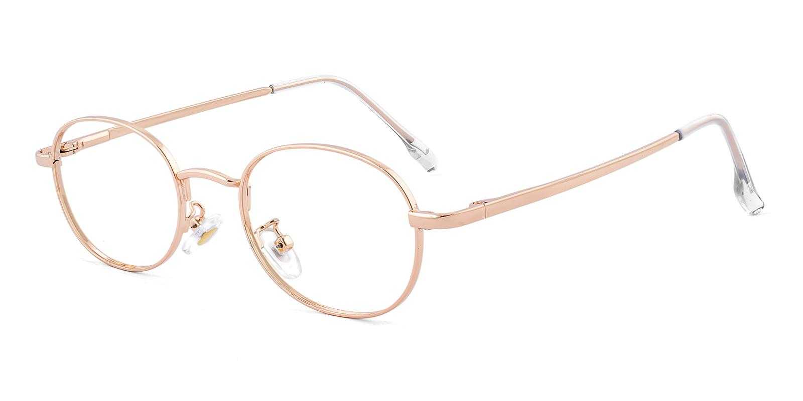 Eloquence Gold Metal Eyeglasses , SpringHinges , NosePads Frames from ABBE Glasses