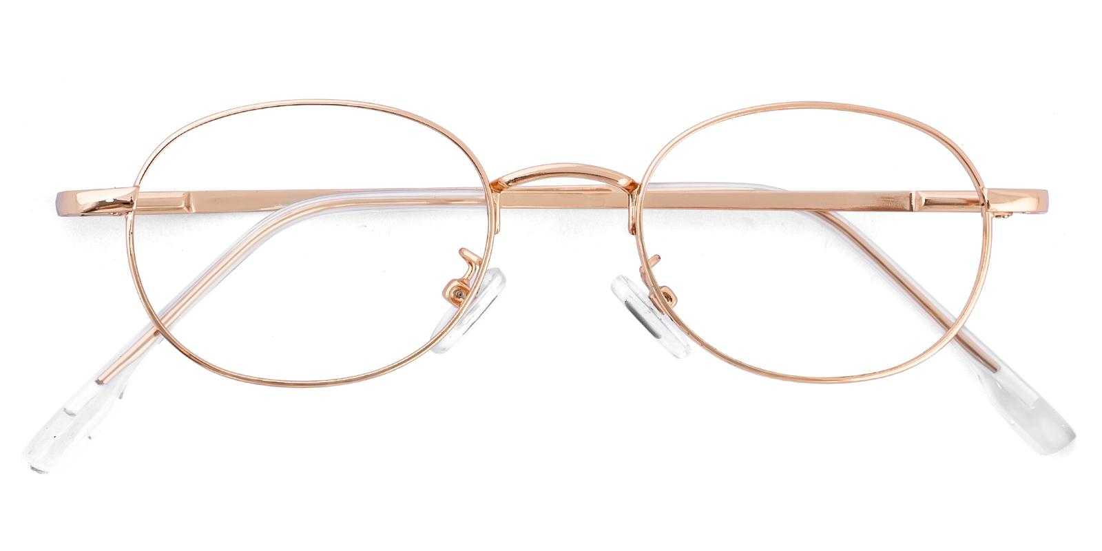 Eloquence Gold Metal Eyeglasses , SpringHinges , NosePads Frames from ABBE Glasses