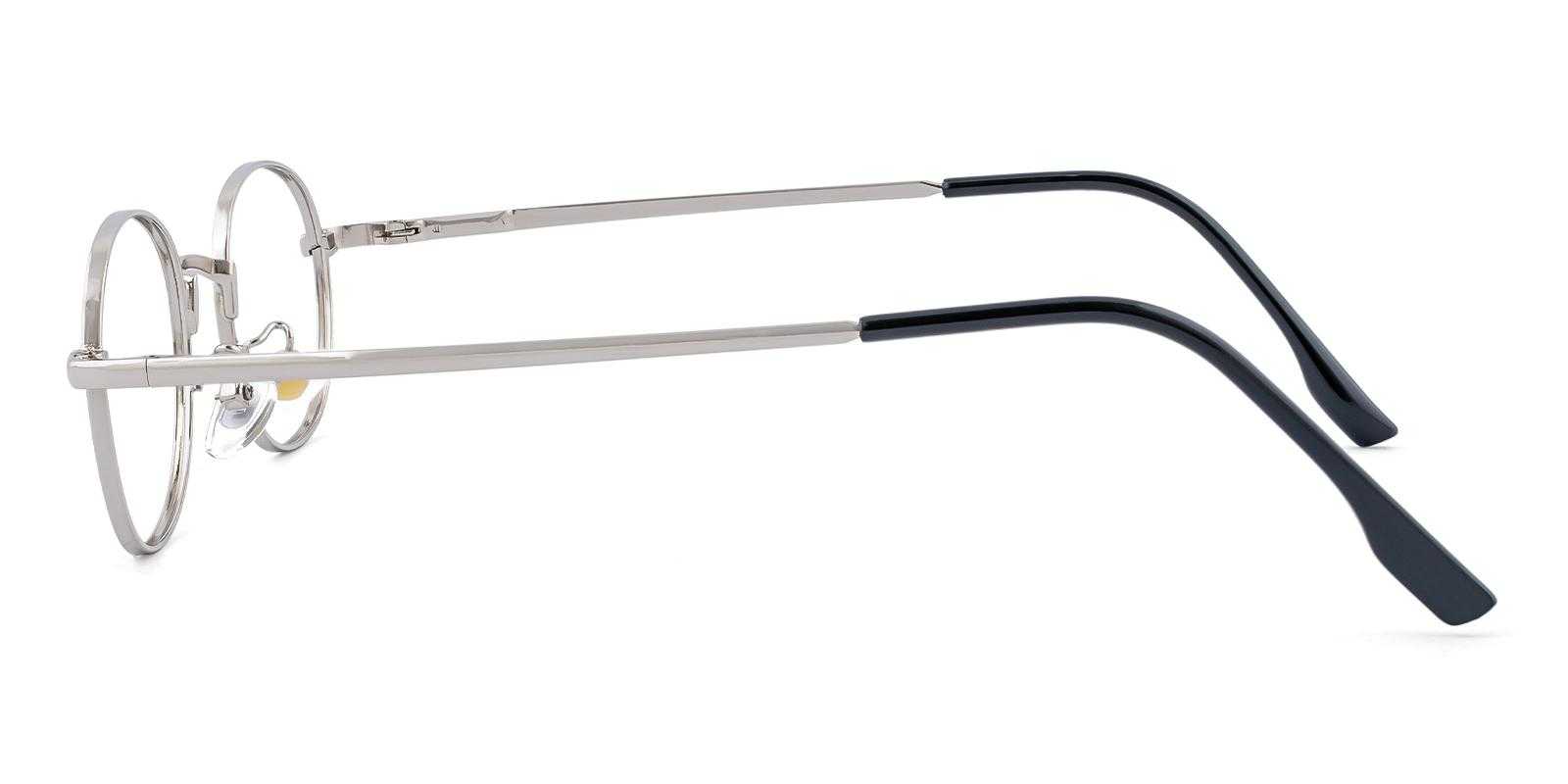 Eloquence Silver Metal Eyeglasses , SpringHinges , NosePads Frames from ABBE Glasses