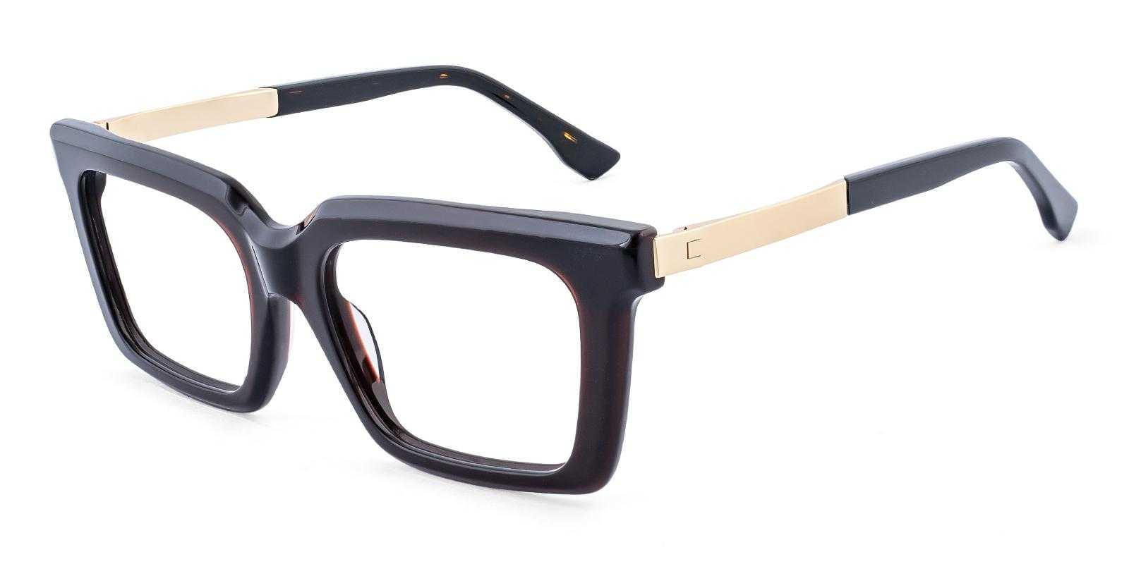 Kendal Brown Acetate , Metal Eyeglasses , UniversalBridgeFit Frames from ABBE Glasses