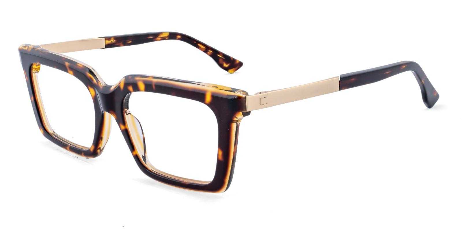Kendal Tortoise Acetate , Metal Eyeglasses , UniversalBridgeFit Frames from ABBE Glasses