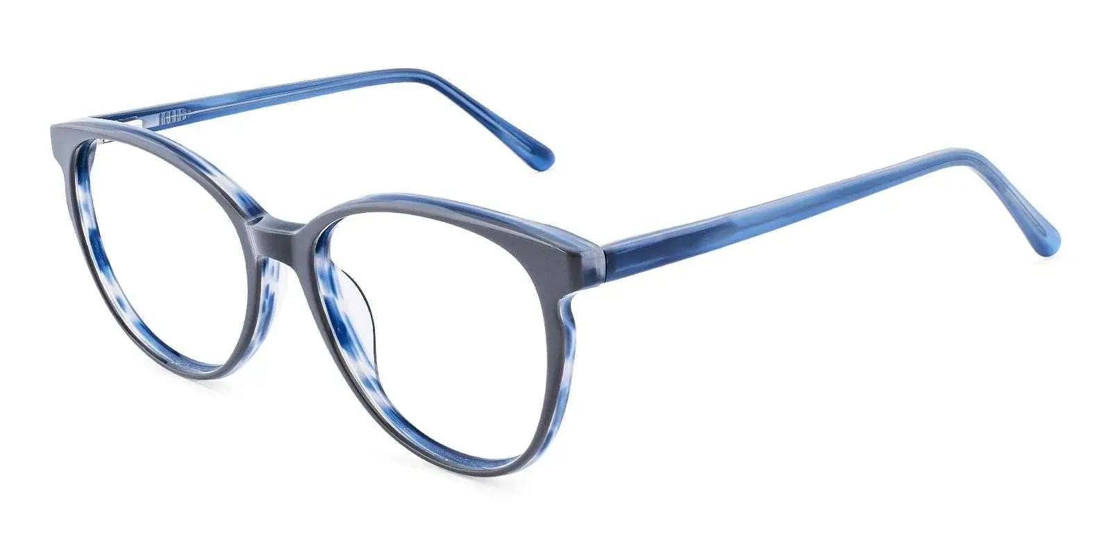 Tricia Gray Acetate Eyeglasses , SpringHinges , UniversalBridgeFit Frames from ABBE Glasses