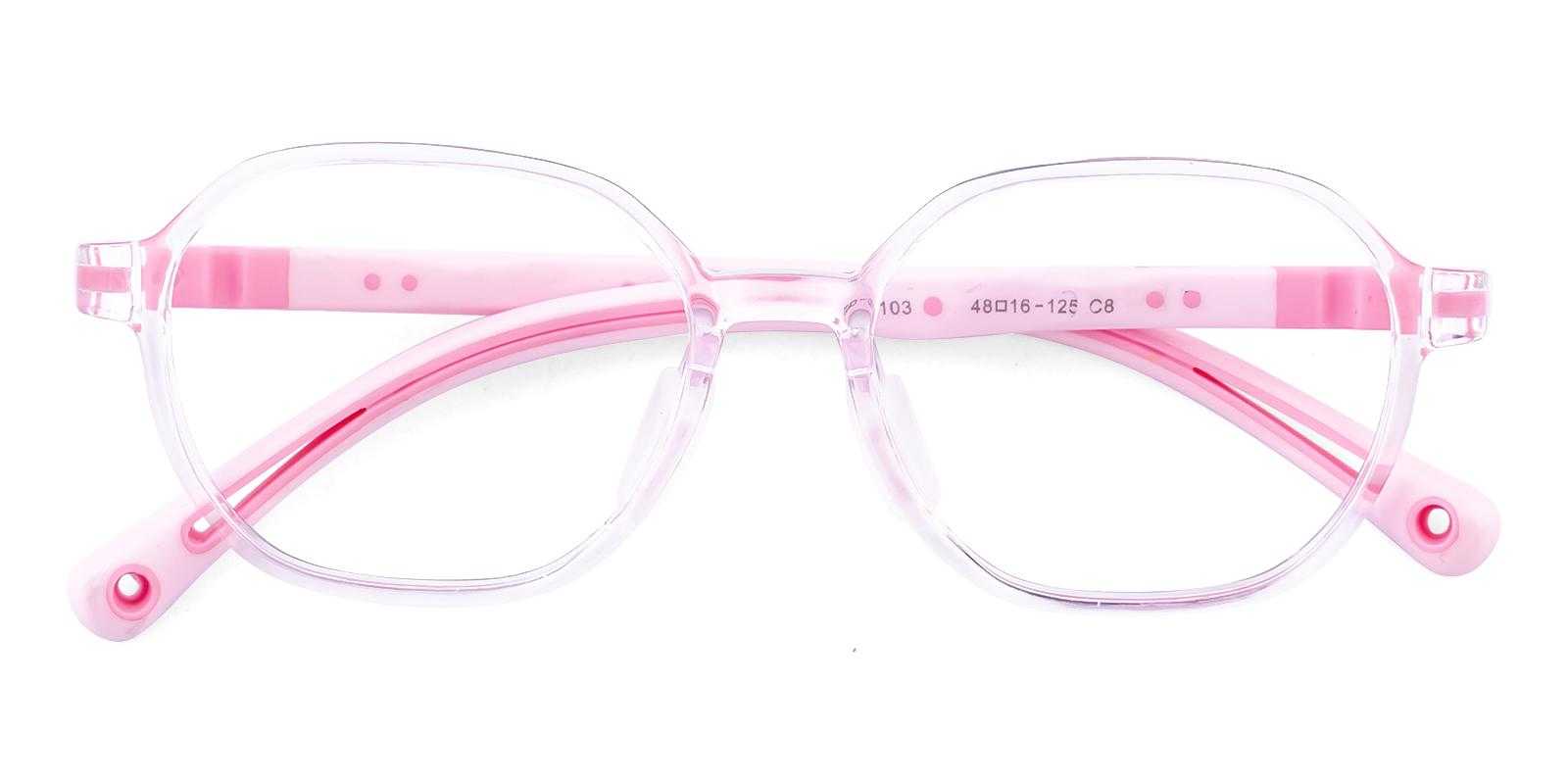Kids-Campbell Pink TR Eyeglasses , NosePads Frames from ABBE Glasses