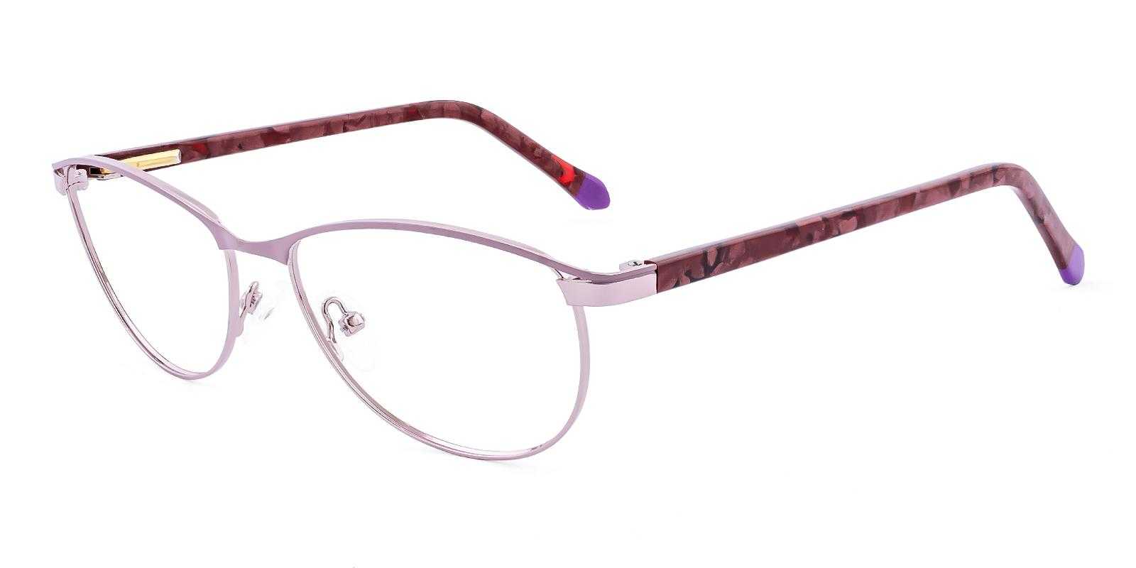 Hopper Purple Metal Eyeglasses , SpringHinges , NosePads Frames from ABBE Glasses