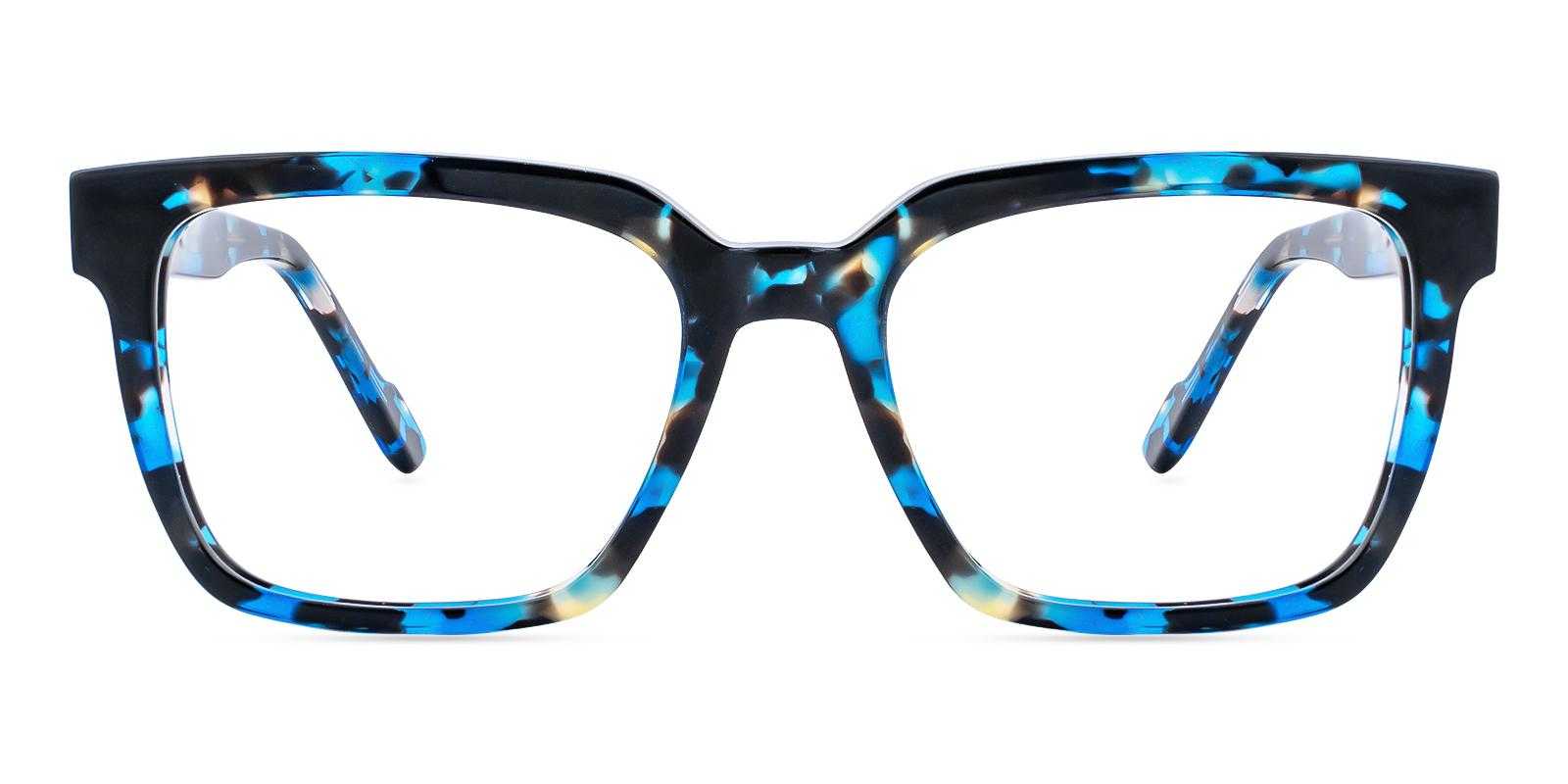 Weston Blue Acetate Eyeglasses , SpringHinges , UniversalBridgeFit Frames from ABBE Glasses