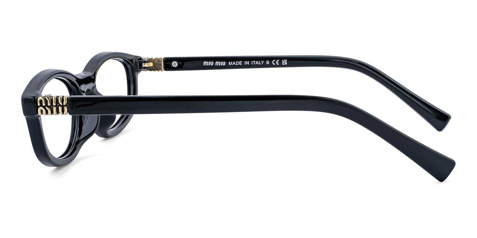 Chiellini Black Acetate Eyeglasses , UniversalBridgeFit Frames from ABBE Glasses