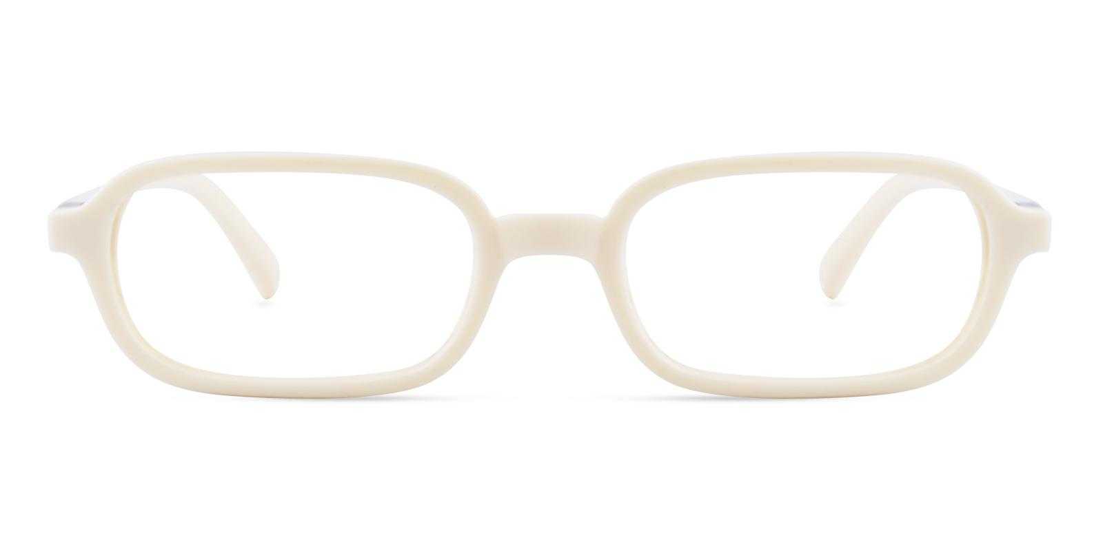 Brenner White Acetate Eyeglasses , UniversalBridgeFit Frames from ABBE Glasses