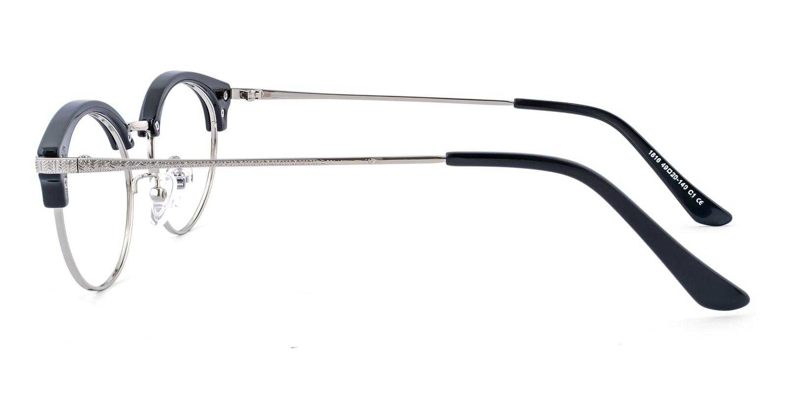 Lyanna Black Metal , TR Eyeglasses , NosePads Frames from ABBE Glasses