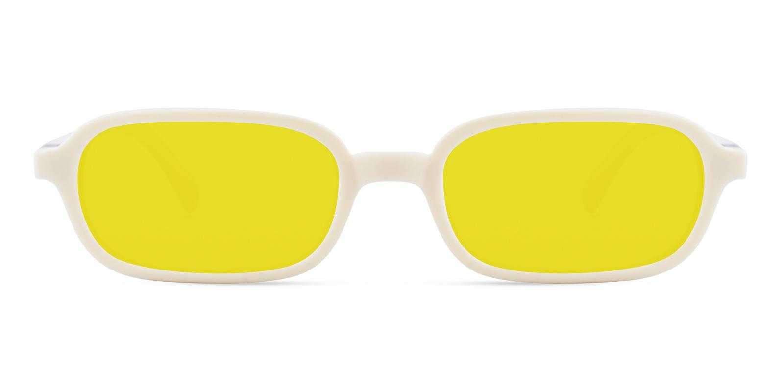 Arizona White Acetate Sunglasses , UniversalBridgeFit Frames from ABBE Glasses