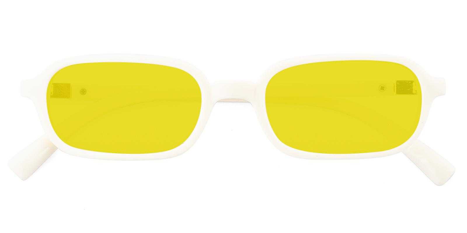 Arizona White Acetate Sunglasses , UniversalBridgeFit Frames from ABBE Glasses