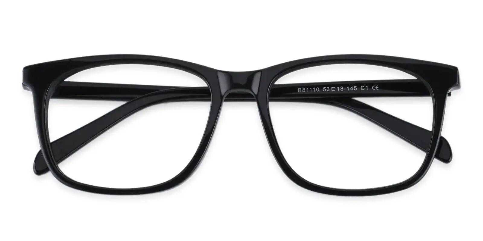 Taylor-Swift Glasses Black Acetate Eyeglasses , UniversalBridgeFit Frames from ABBE Glasses