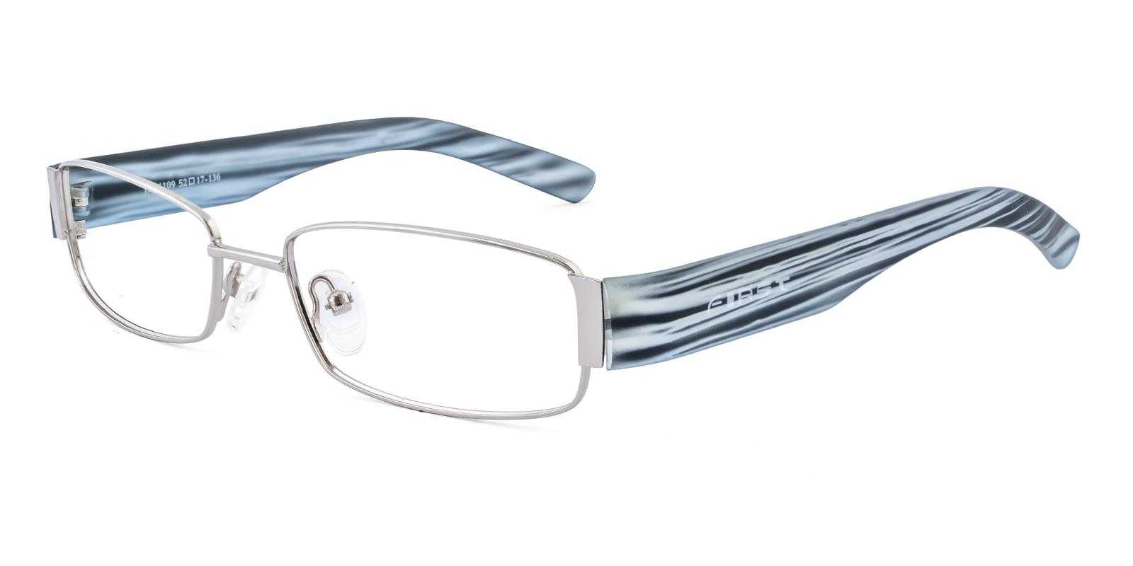 Astorisa Silver Metal , TR Eyeglasses , Lightweight , NosePads Frames from ABBE Glasses