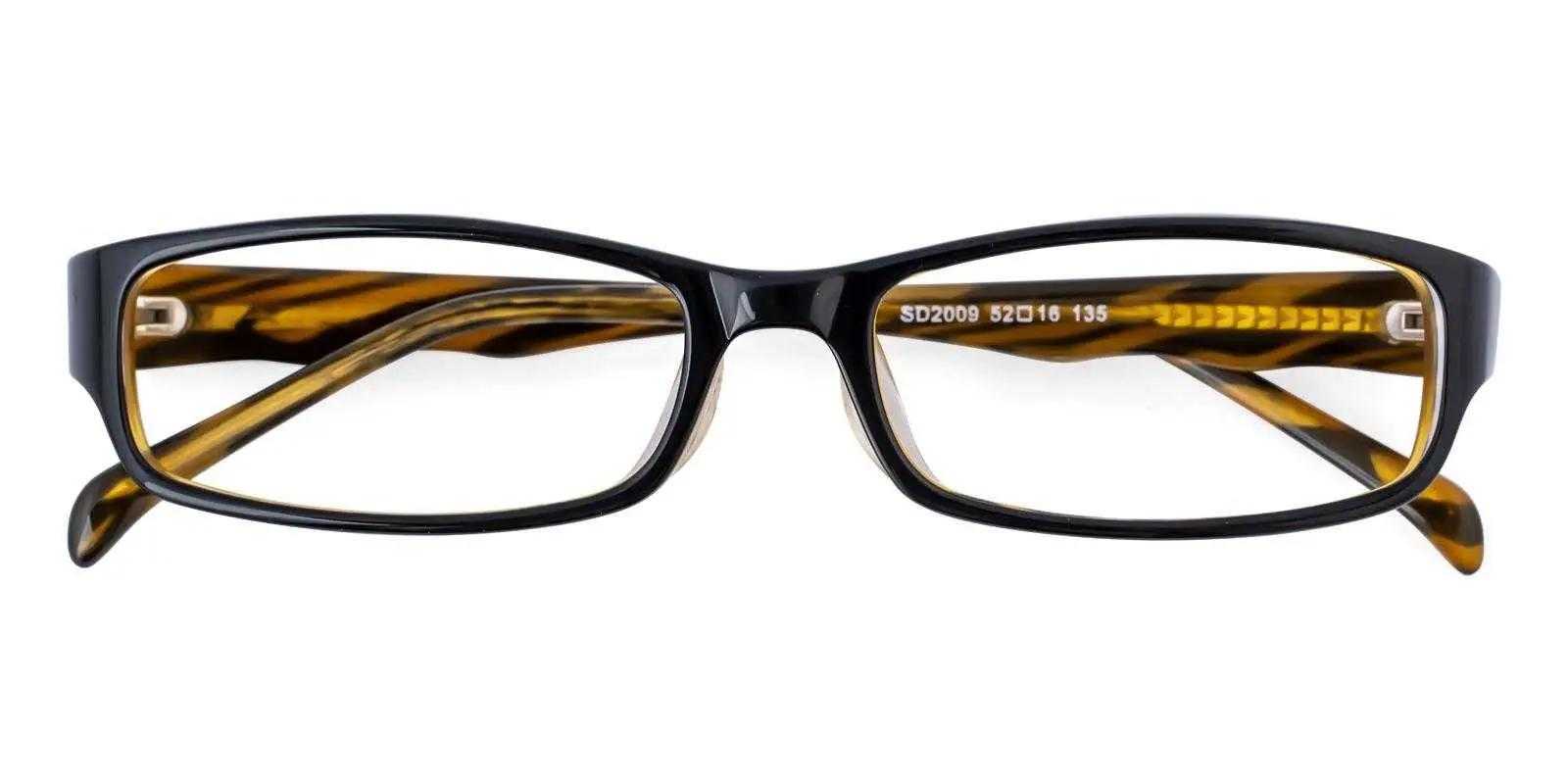 Doja Cat Glasses Black Acetate Eyeglasses , UniversalBridgeFit Frames from ABBE Glasses