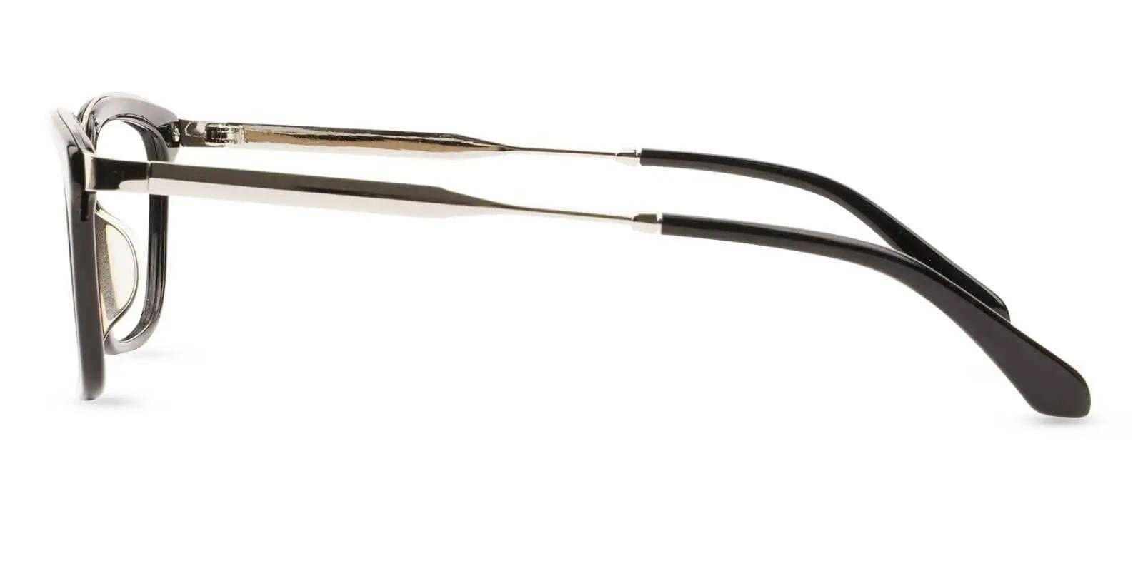 The Weeknd glasses Black Acetate , Metal Eyeglasses , UniversalBridgeFit Frames from ABBE Glasses