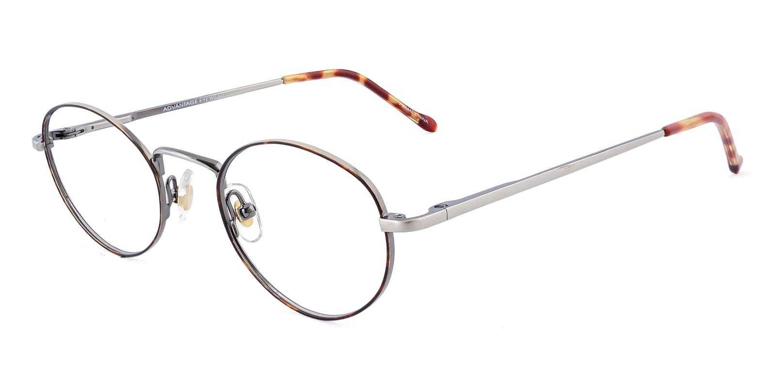 Seamus Tortoise Metal Eyeglasses , SpringHinges , NosePads Frames from ABBE Glasses