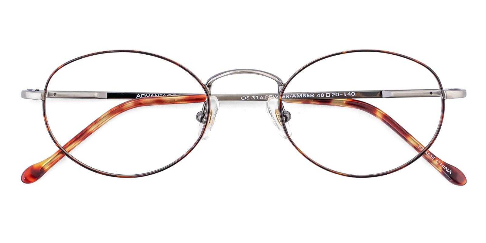 Seamus Tortoise Metal Eyeglasses , SpringHinges , NosePads Frames from ABBE Glasses