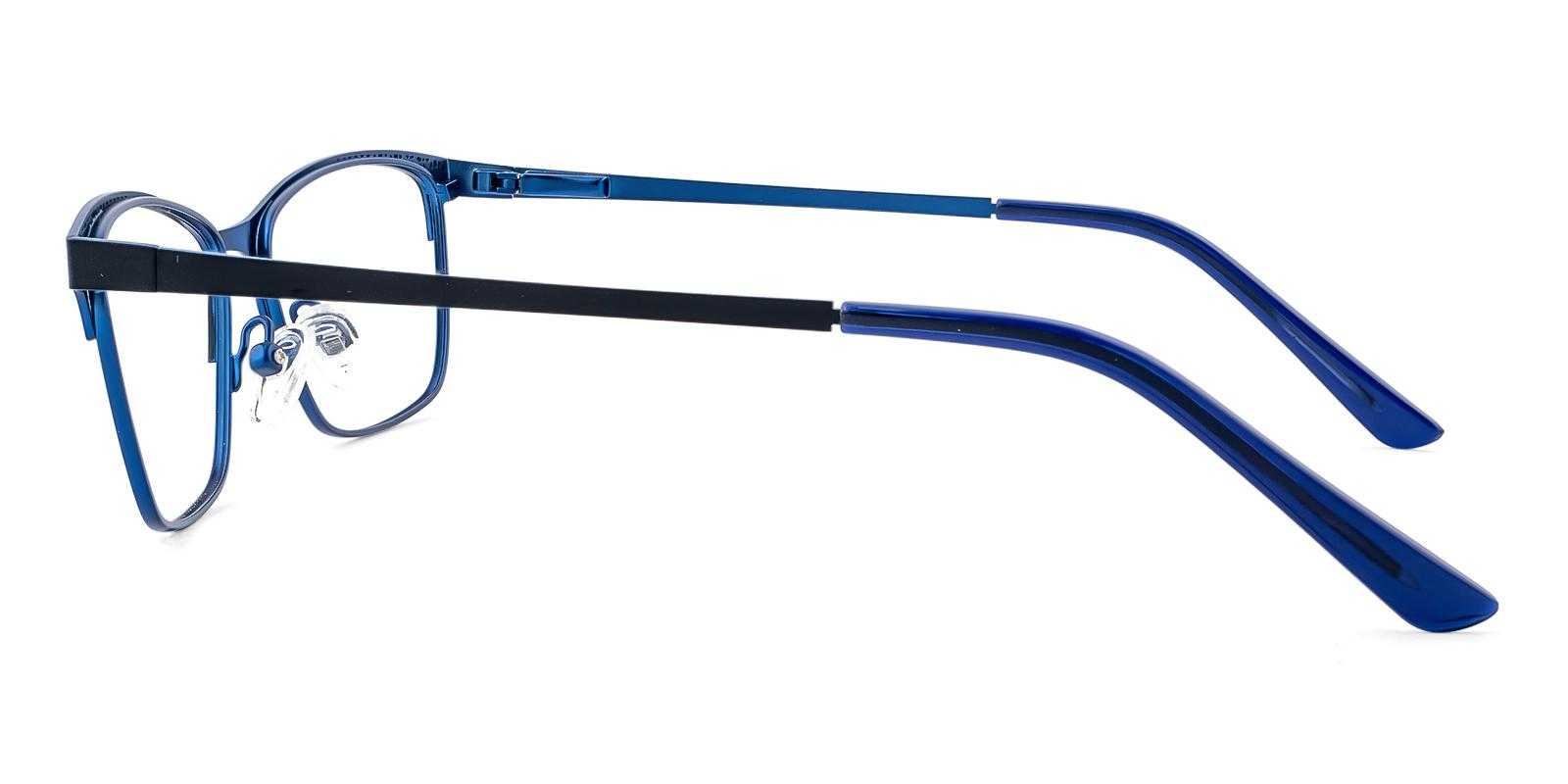 Julip Blue Metal Eyeglasses , SpringHinges , NosePads Frames from ABBE Glasses