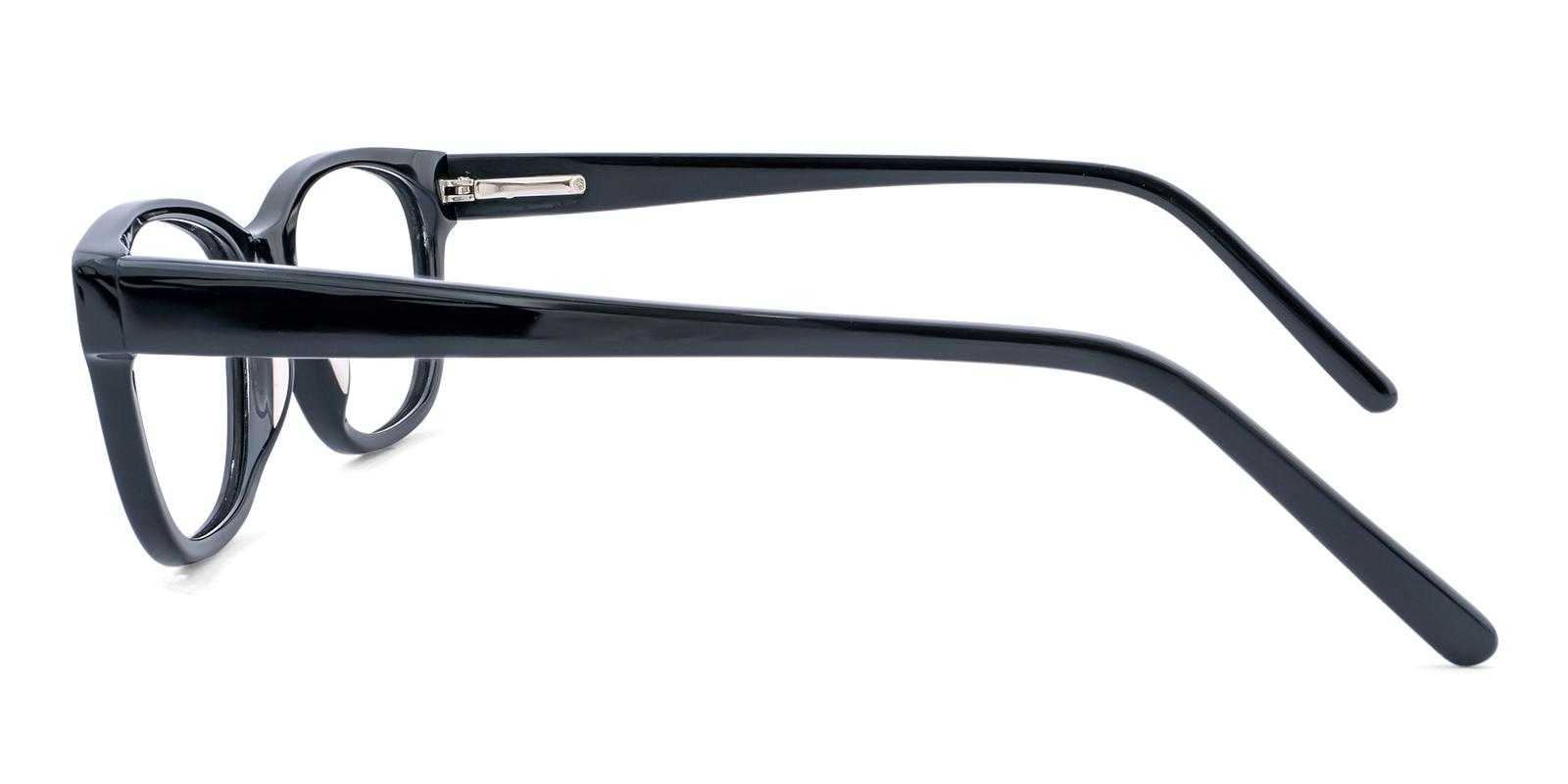 Emory Black Acetate Eyeglasses , SpringHinges , UniversalBridgeFit Frames from ABBE Glasses