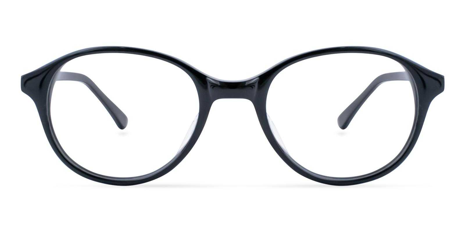 Danny Black Acetate Eyeglasses , UniversalBridgeFit Frames from ABBE Glasses