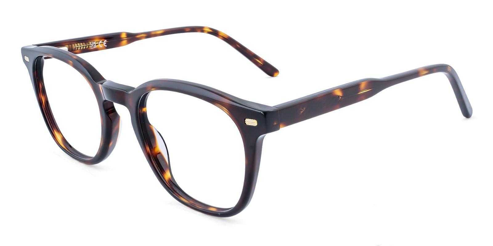 Freedom Tortoise Acetate Eyeglasses , SpringHinges , UniversalBridgeFit Frames from ABBE Glasses