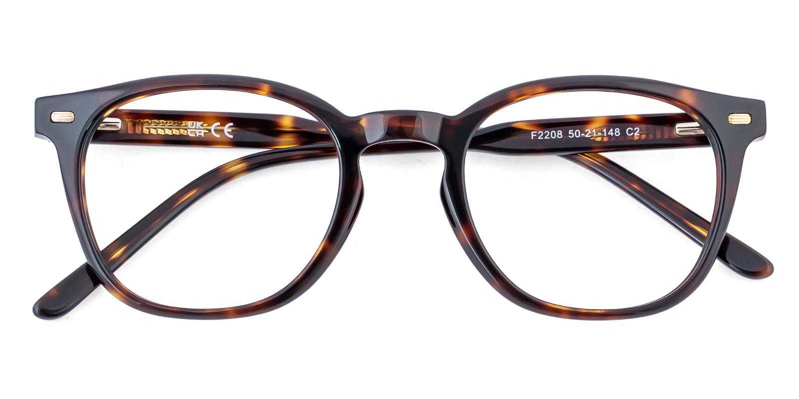 Freedom Tortoise Acetate Eyeglasses , SpringHinges , UniversalBridgeFit Frames from ABBE Glasses
