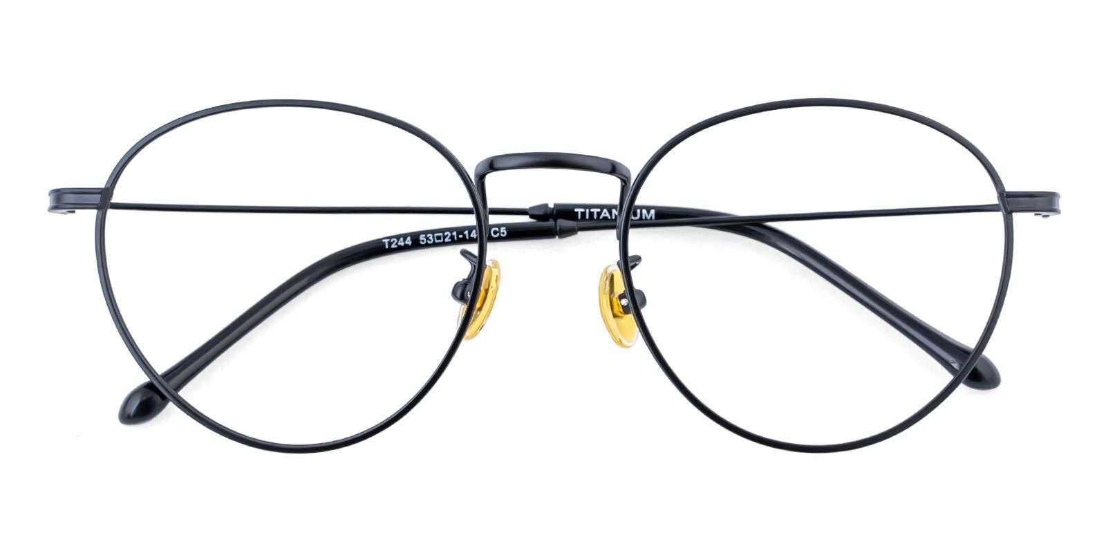 Haiku Black Titanium Eyeglasses , Lightweight , NosePads Frames from ABBE Glasses