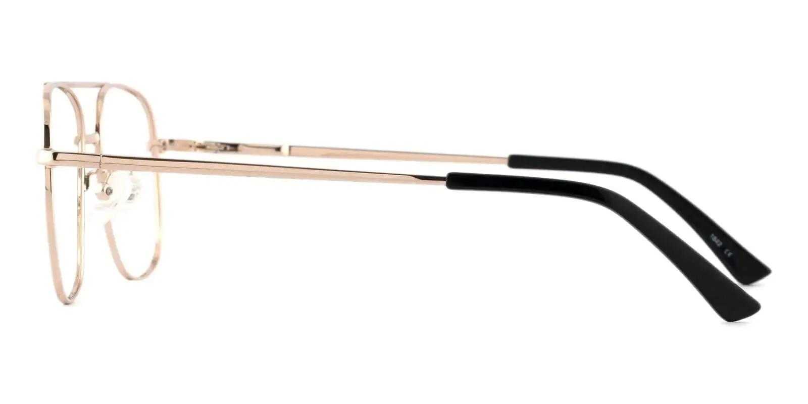 Sydney Sweeney glasses Gold Metal Eyeglasses , NosePads Frames from ABBE Glasses