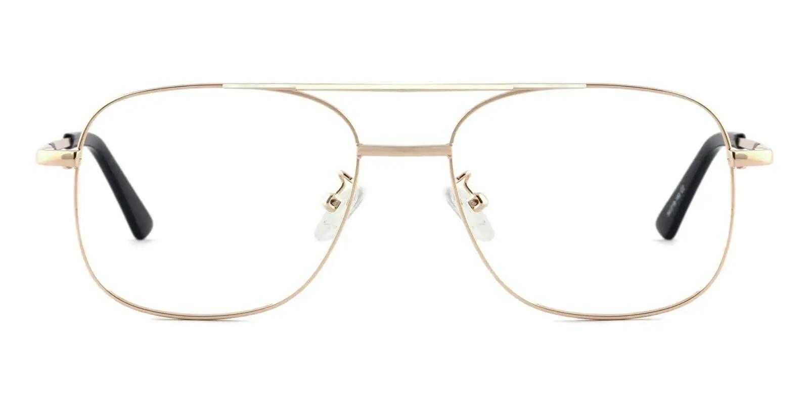 Sydney Sweeney glasses Gold Metal Eyeglasses , NosePads Frames from ABBE Glasses