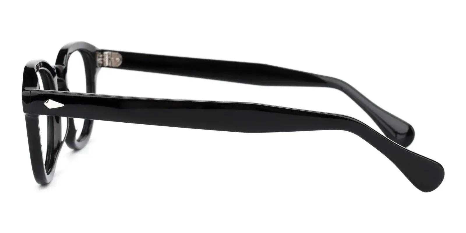 Jenna Ortega glasses Black Acetate Eyeglasses , UniversalBridgeFit Frames from ABBE Glasses