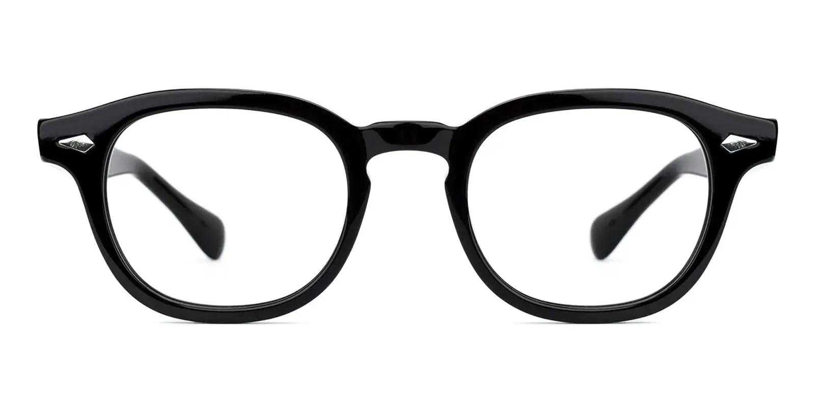 Jenna Ortega glasses Black Acetate Eyeglasses , UniversalBridgeFit Frames from ABBE Glasses