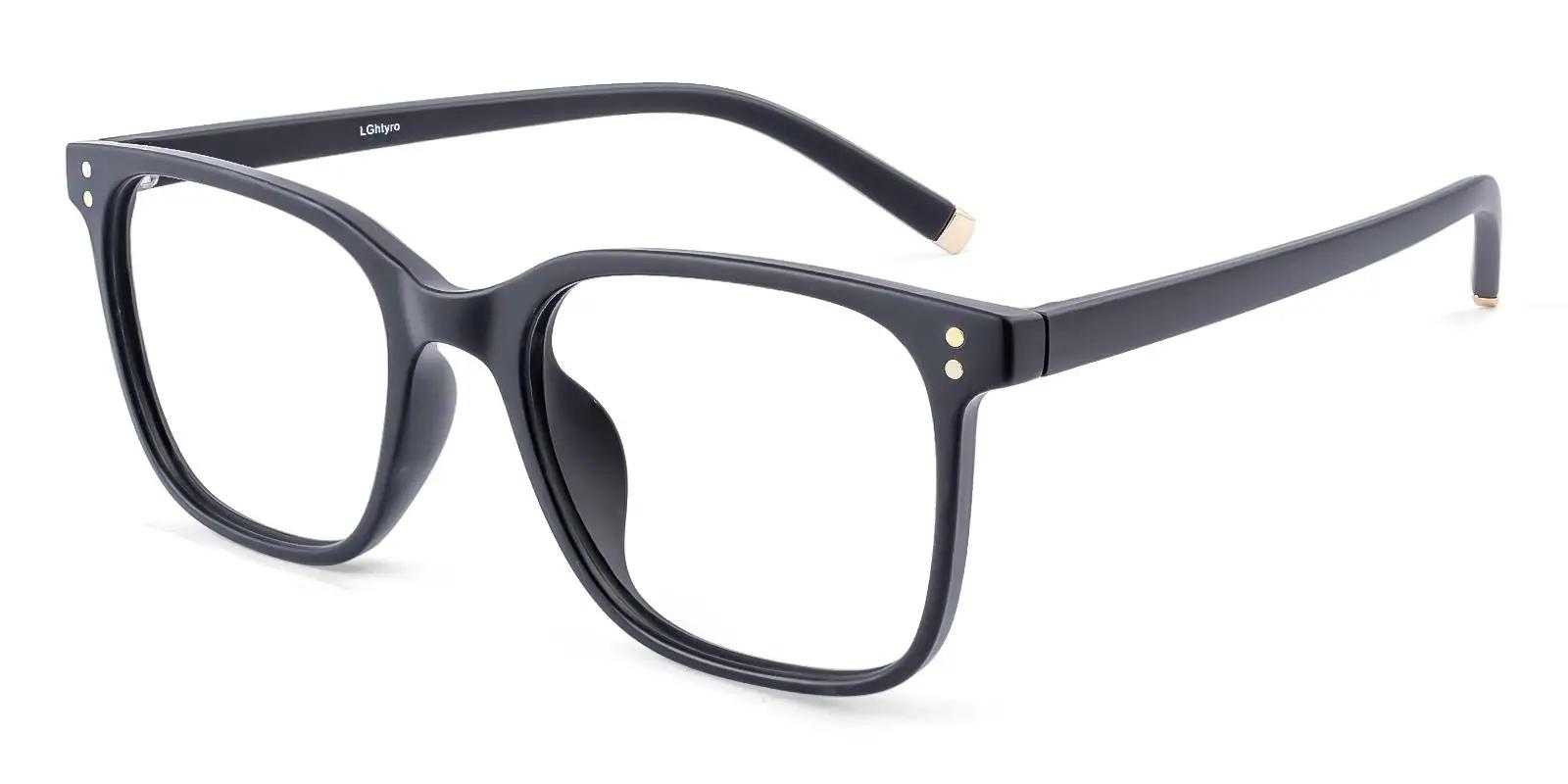 Addison Rae glasses Matte-black TR Eyeglasses , UniversalBridgeFit Frames from ABBE Glasses