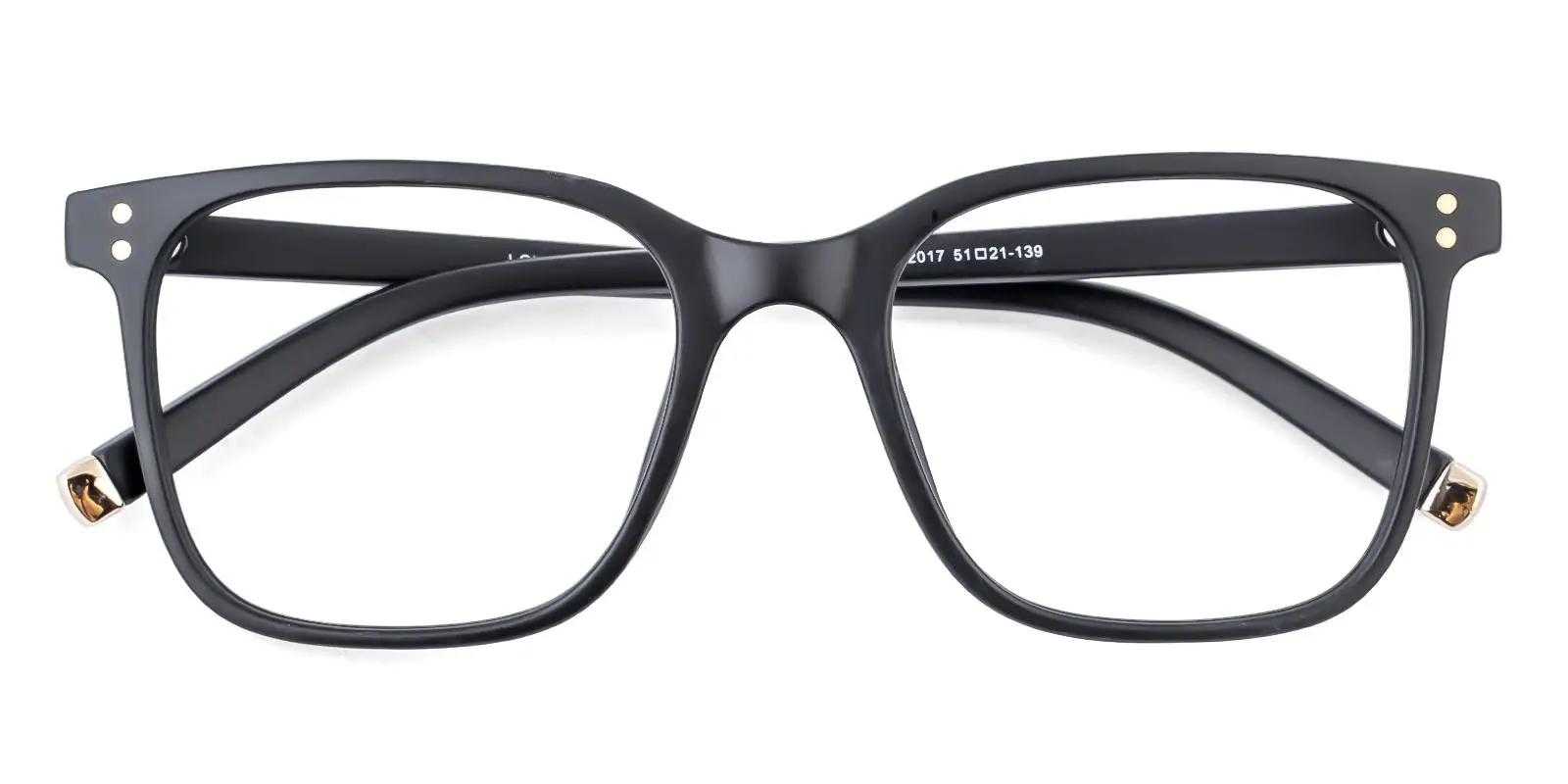Addison Rae glasses Matte-black TR Eyeglasses , UniversalBridgeFit Frames from ABBE Glasses