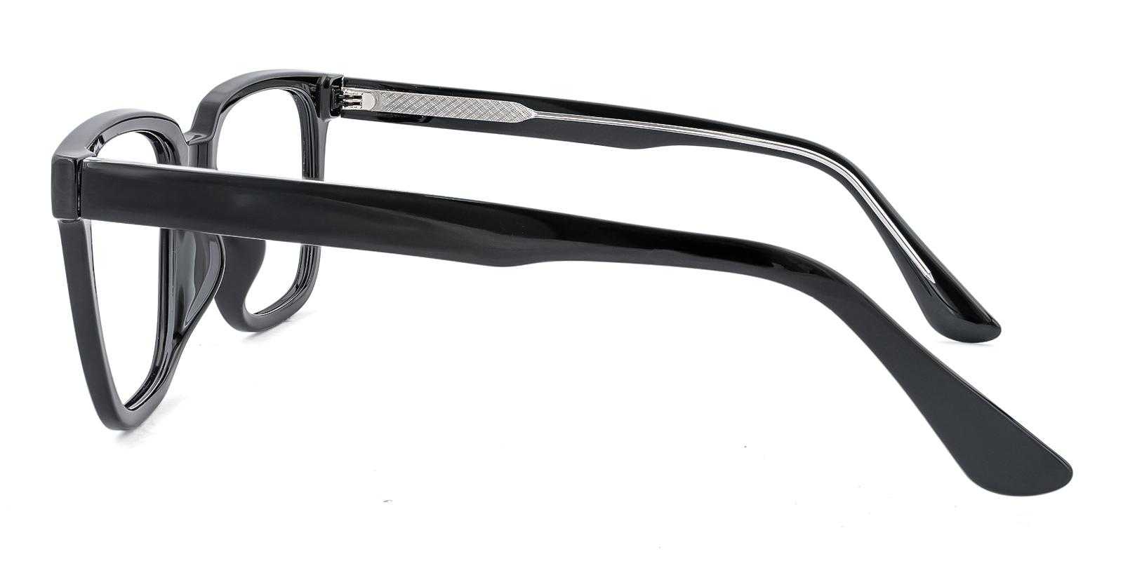 Poetic Black Acetate Eyeglasses , UniversalBridgeFit Frames from ABBE Glasses