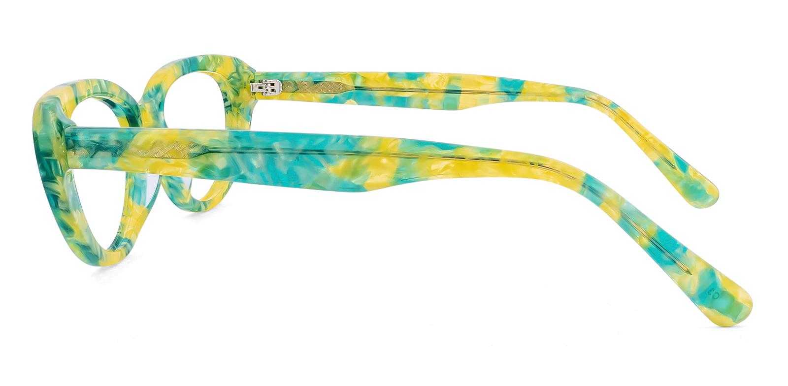 Effect Green Acetate Eyeglasses , UniversalBridgeFit Frames from ABBE Glasses