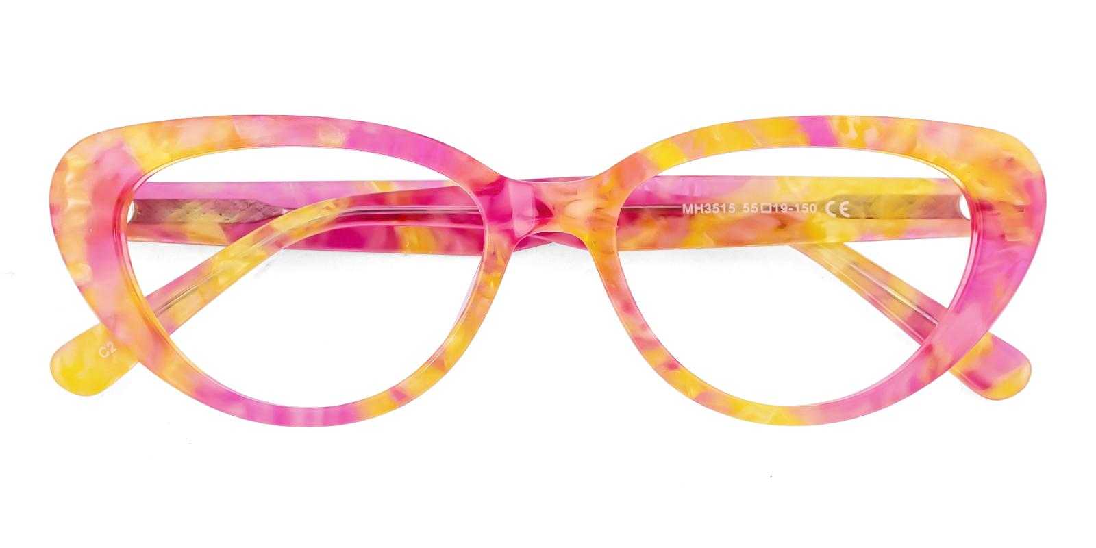 Effect Pink Acetate Eyeglasses , UniversalBridgeFit Frames from ABBE Glasses