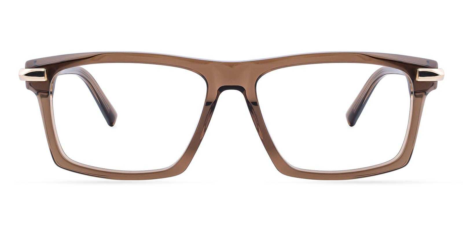 Trenton Brown Acetate Eyeglasses , SpringHinges , UniversalBridgeFit Frames from ABBE Glasses