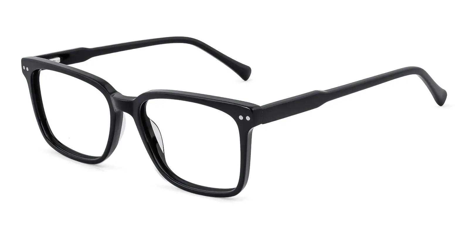 Tim Cook Glasses Black Acetate Eyeglasses , SpringHinges , UniversalBridgeFit Frames from ABBE Glasses