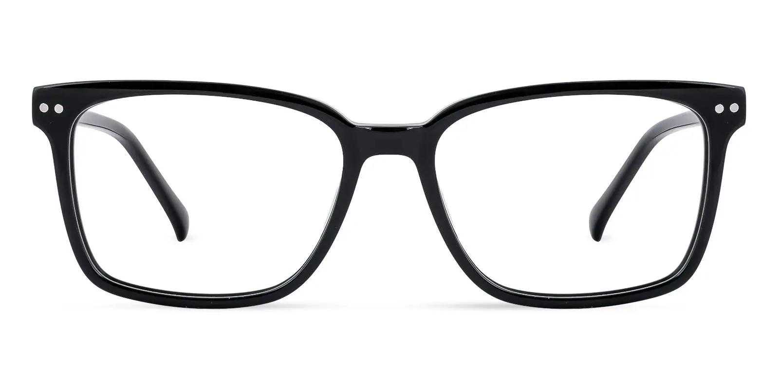 Tim Cook Glasses Black Acetate Eyeglasses , SpringHinges , UniversalBridgeFit Frames from ABBE Glasses