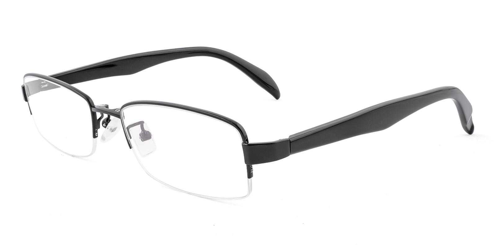 Satya Nadella glasses Black Metal Eyeglasses , NosePads Frames from ABBE Glasses