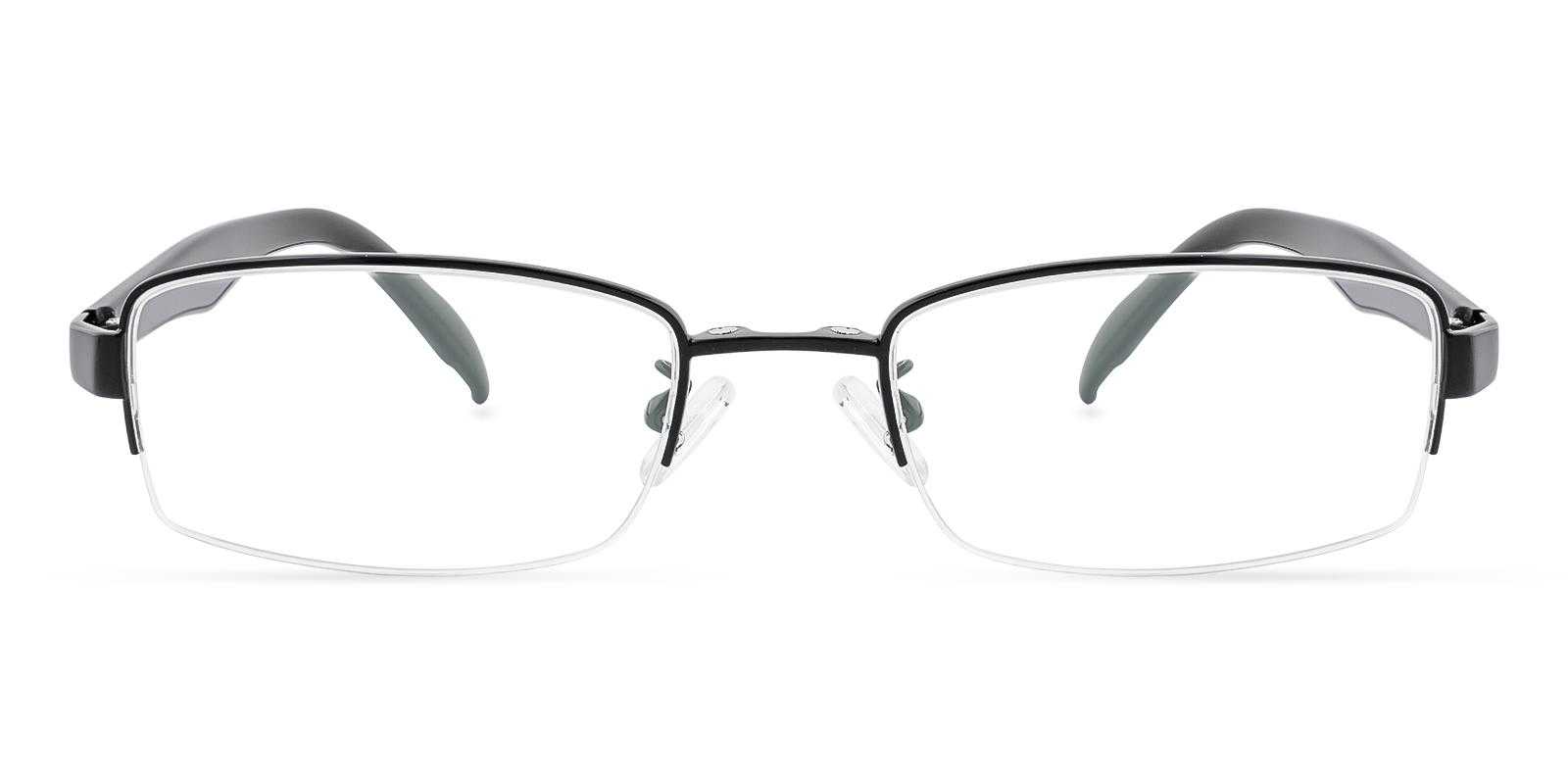 Satya Nadella glasses Black Metal Eyeglasses , NosePads Frames from ABBE Glasses