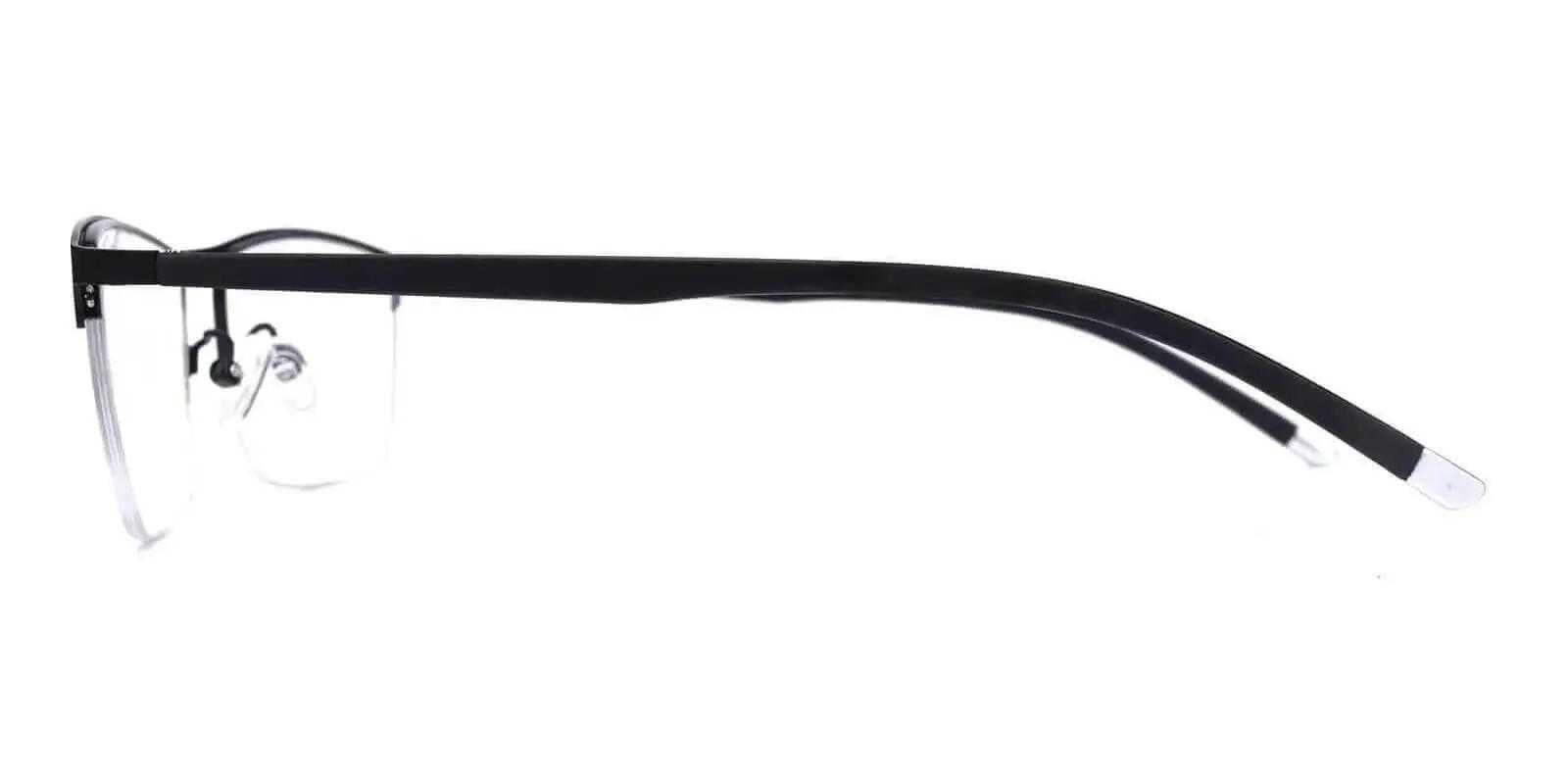 Jensen Huang glasses Black Metal Eyeglasses , NosePads Frames from ABBE Glasses