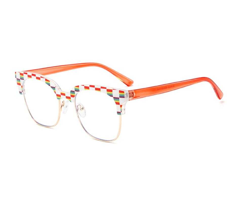 Brick Multicolor Metal , Plastic Eyeglasses , NosePads Frames from ABBE Glasses