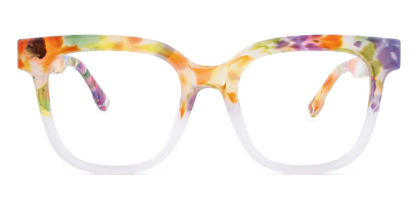 Lior Orange Acetate Eyeglasses , UniversalBridgeFit Frames from ABBE Glasses