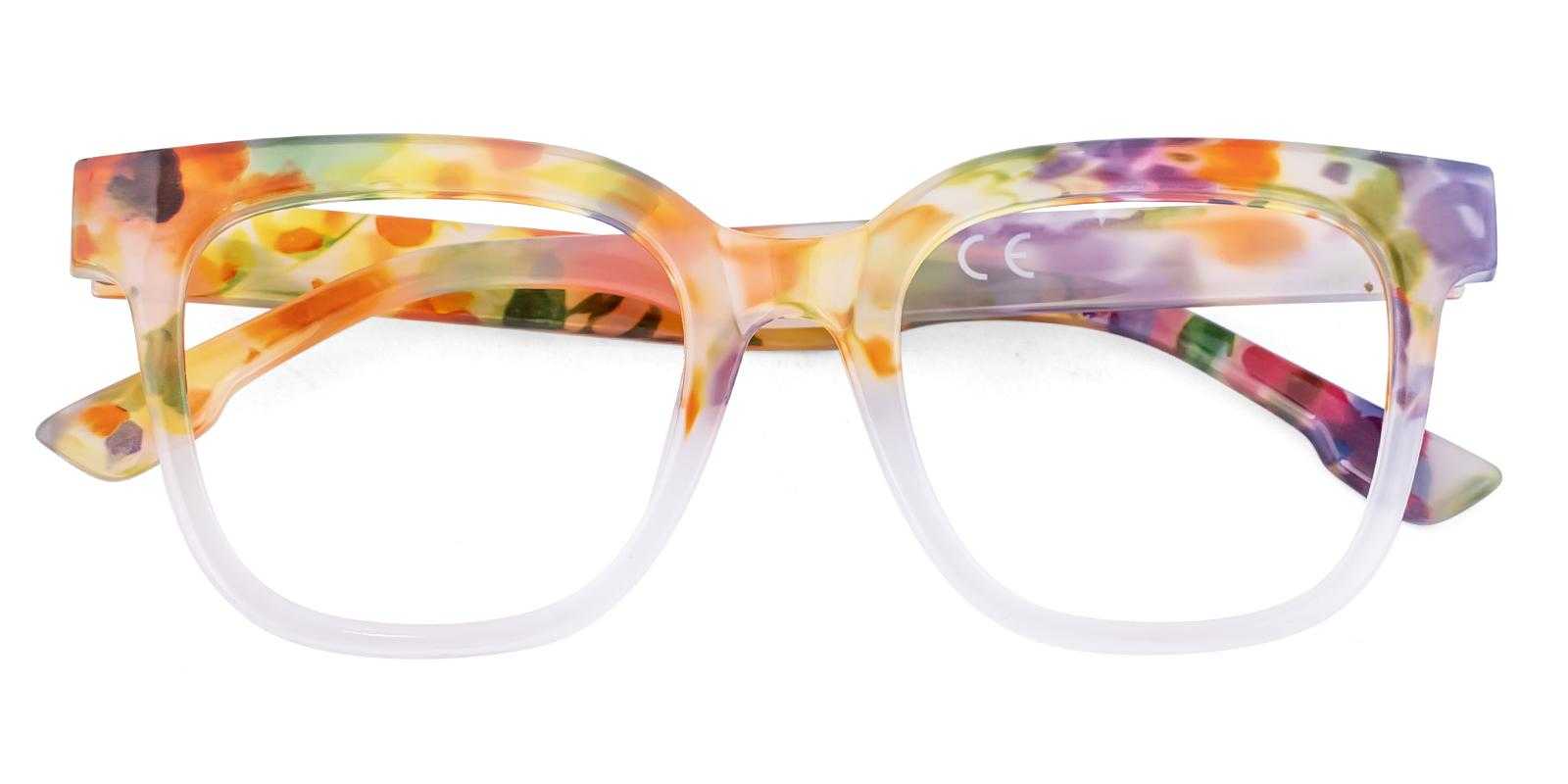 Lior Orange Acetate Eyeglasses , UniversalBridgeFit Frames from ABBE Glasses