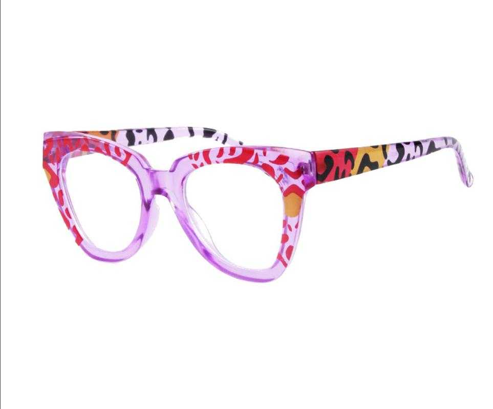 Inscription Purple Plastic Eyeglasses , UniversalBridgeFit Frames from ABBE Glasses