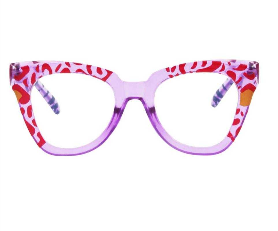 Inscription Purple Plastic Eyeglasses , UniversalBridgeFit Frames from ABBE Glasses